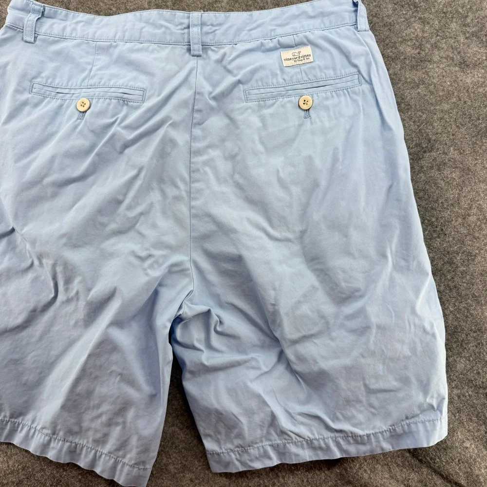 Vineyard Vines Breaker Shorts Mens 34 Light Blue Classic Fit Chino Twill 8